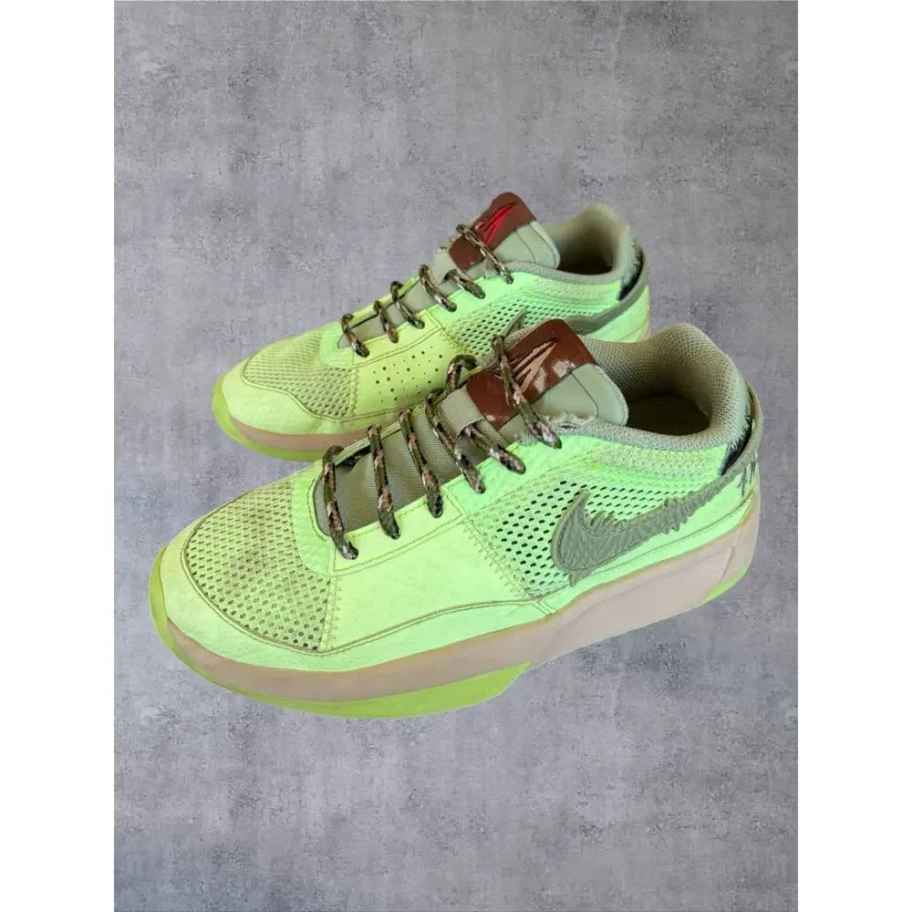 Nike Ja 1 Halloween Zombie Lime Blast Green FV6097-300 Big Kids Size 5.5Y / W7